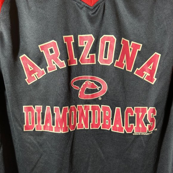True Fan Arizona Diamondbacks Jersey Shirt Black Sedona Red SZ L - Picture 2 of 5